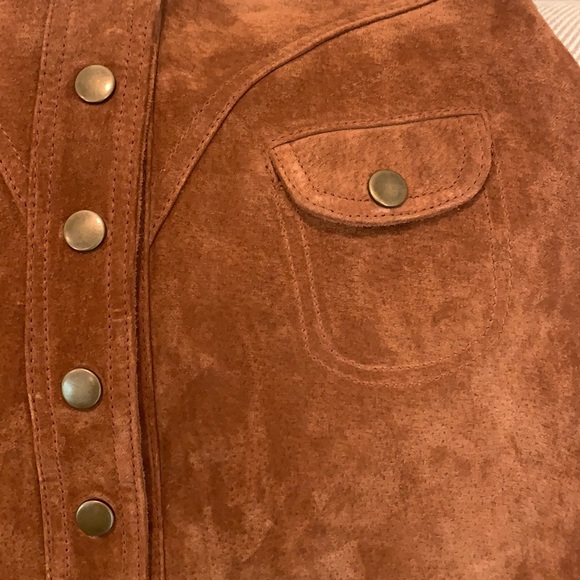 Anthropologie leather skirt size 2 - Picture 8 of 11